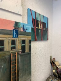 Image 3 of Painting / maleri / "København – Malerdrømme og tankestreger – Diamanten" / 40x50 cm