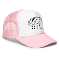 Image 16 of Foam trucker hat zebra 