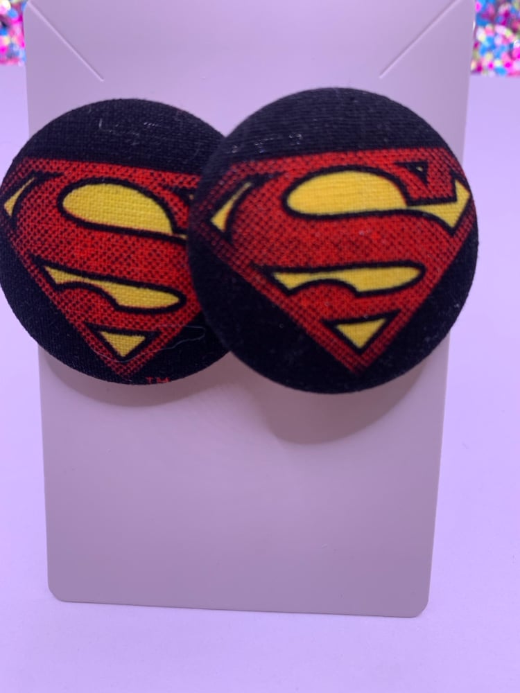 Image of Fun Button Earrings 
