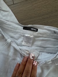 Image 2 of white jeans (sz 7)
