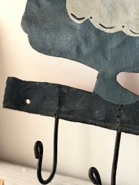 Image 3 of Grande patère en métal peint