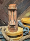 Moai - Wood W/orange coral