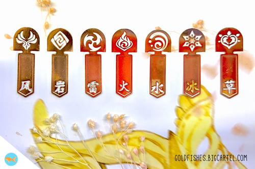 Image of 原神 - Rose Gold Paper Fasteners