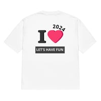 Image 2 of Elsun I Love 24 - Oversized heavyweight t-shirt