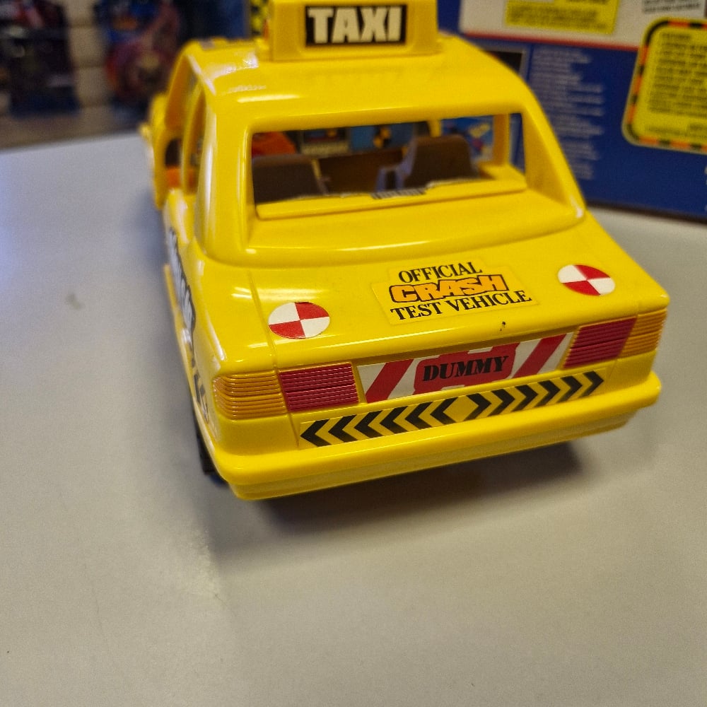 Vintage Tyco Crash Dummies Crash Cab Taxi Crash Vehicle – Boxed