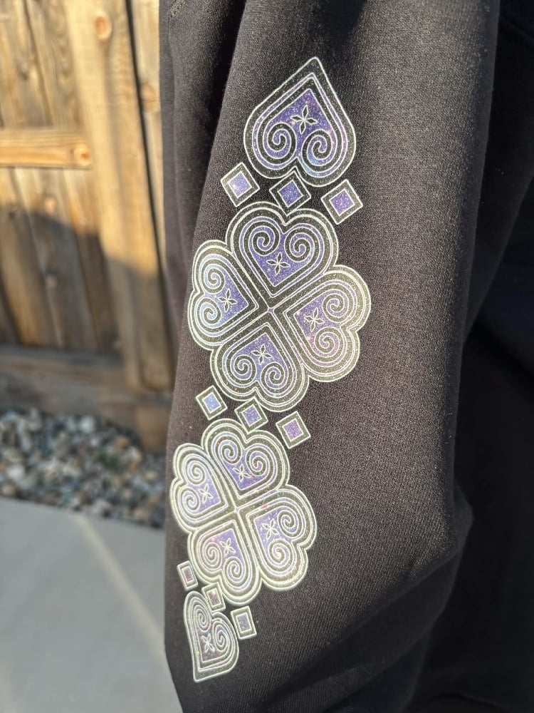Image of "Galaxy" Glitter Zip-Up Sweater