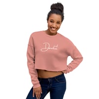 Image 2 of Just Dance White Printed Crop Sweatshirt
