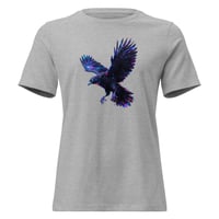 Image 7 of Women's Relaxed T-Shirt, Starlight Shadow Raven Tee