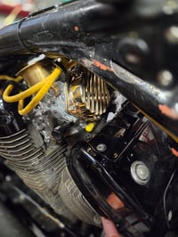 Image 7 of  Brass Finned Carb Tops Honda Shadow
