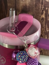 Image 4 of Cheshire Cat Beaded Straw Bauble | Alice in Wonderland Straw Charm