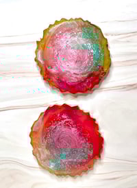 Image 1 of Solar Siren Resin Coaster Duo 🌅✨