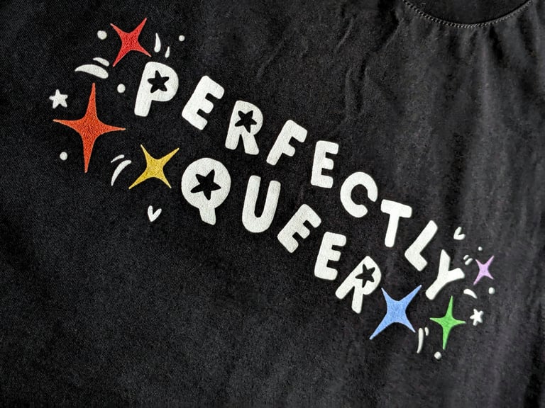 Perfectly Queer Printed Tee Image 4