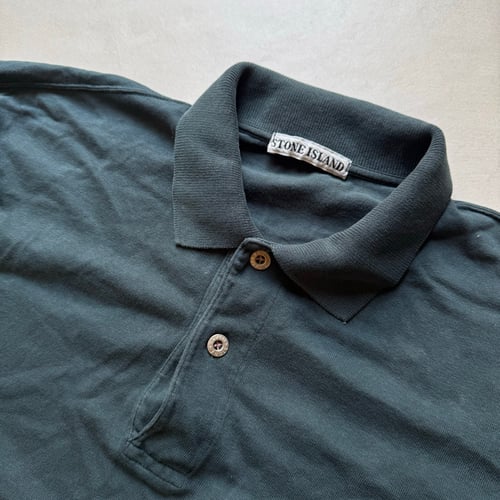 Image of 1980s Stone Island Polo Shirt, Size XL 
