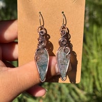 Image 4 of Moss Agate Earrings 🌿💚