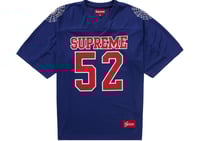 Image 1 of Supreme Spiderweb Football Jersey Navy