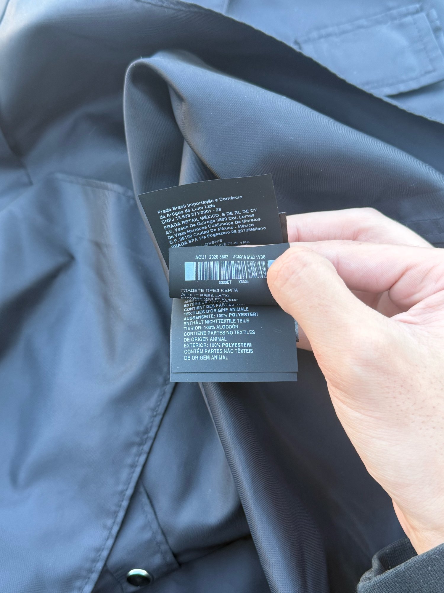 Image of Prada FW20 'Cameraman' Nylon Button-up
