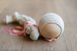 Image of Rainbow Heirloom Bonnet