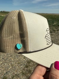 Image 1 of True Blue Heart Hat Pin