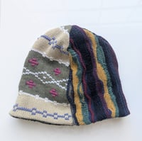 Image 2 of Upcycled Reversible Beanie Cotton Blend 17