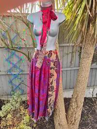 Image 1 of Milan Hareems/ Bloomer/ Balloon  trousers with matching head scarf - red blue black upto size 14 