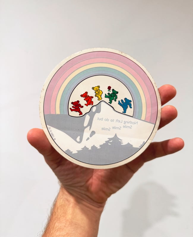 Grateful Dead 1986 Smile Smile Smile 5” Window Sticker 
