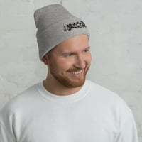 Image 1 of Dillon Smith Tattoo Cuffed Beanie - Black Embroidery