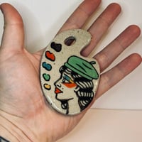 Image of Lady Paint Pallete Ornament