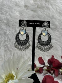 Image 1 of Oxd heart earrings 