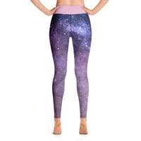 Image 2 of PURPLE GALAXY YOGA LEGGINGS 