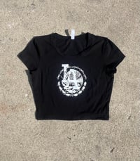 Image 1 of Para el Mundo Black Crop Baby T 