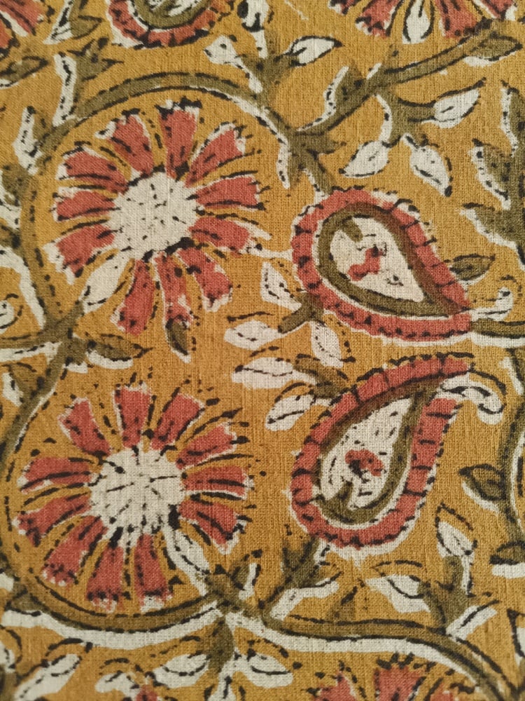 Image of kalamkari orangé