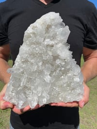 Image 9 of Large Double Sided Clear Quartz Points Cluster Statement Piece #2053