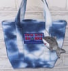 Mini Quint Tote - Navy Tie Dye