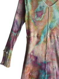 Image 8 of  M Rib Knit Long-Sleeve Dress in Interstellar Ice Dye