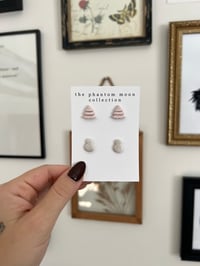 Image 2 of Pink Tree & Snowman Stud Pack