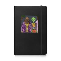 Image 2 of Bigfoot and Alien Chilling Hardcover bound notebook