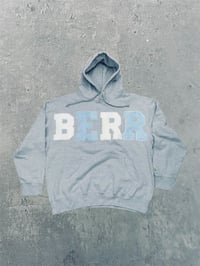 Image 1 of Varsity Letterman Hoodie {Gray}