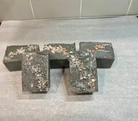 Image 1 of Pink Grapefruit Charcoal Salt Soap.   Net wt 5oz