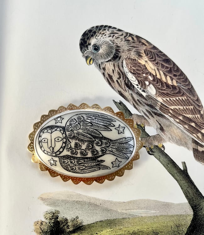 SILENT GUARDIAN BROOCH.