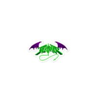 Green & Purple Logo Sticker