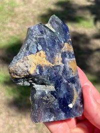 Image 12 of Blue, Green, Purple Fluorite With Pyrite Inclusions Polished Tower #2829