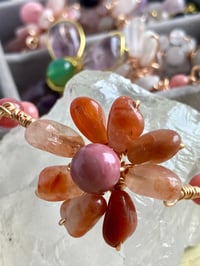 Image 4 of Solar Power Healing and Joy - Sunstone flower bangles charm bracelet