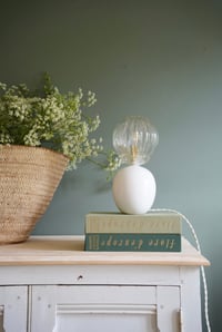 Image 5 of Lampe Ceramique  & verre strié