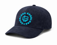 Image 3 of GL GoodLord Navy Blue Faux Suede Cap