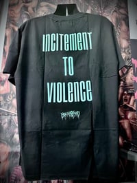 Image 2 of Demented heart - incitement to violence tshirt - XXL