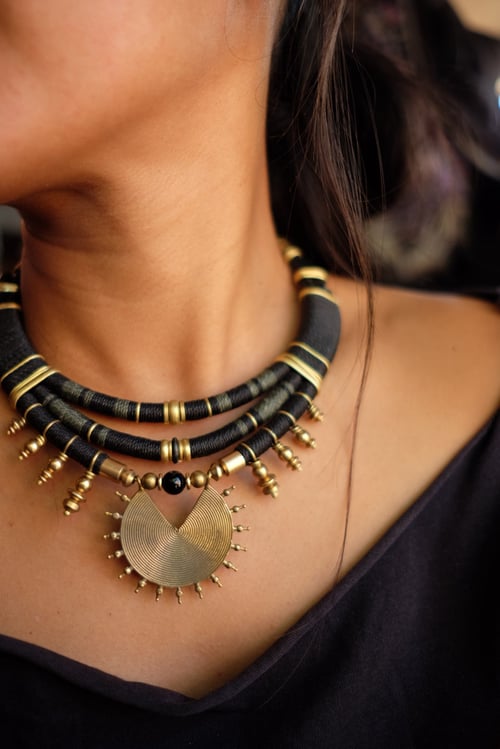 Image of Gaia green necklace 