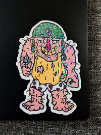 Image 2 of "killroy" VOID LANDS holographic vinyl sticker