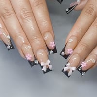 Image 2 of 24pcs Long Ballet Press On Nails 