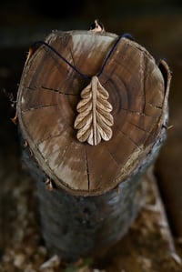 Image 5 of Oak Leaf  Pendant Necklace 