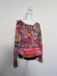 Image 1 of 00s Pink long top // L 
